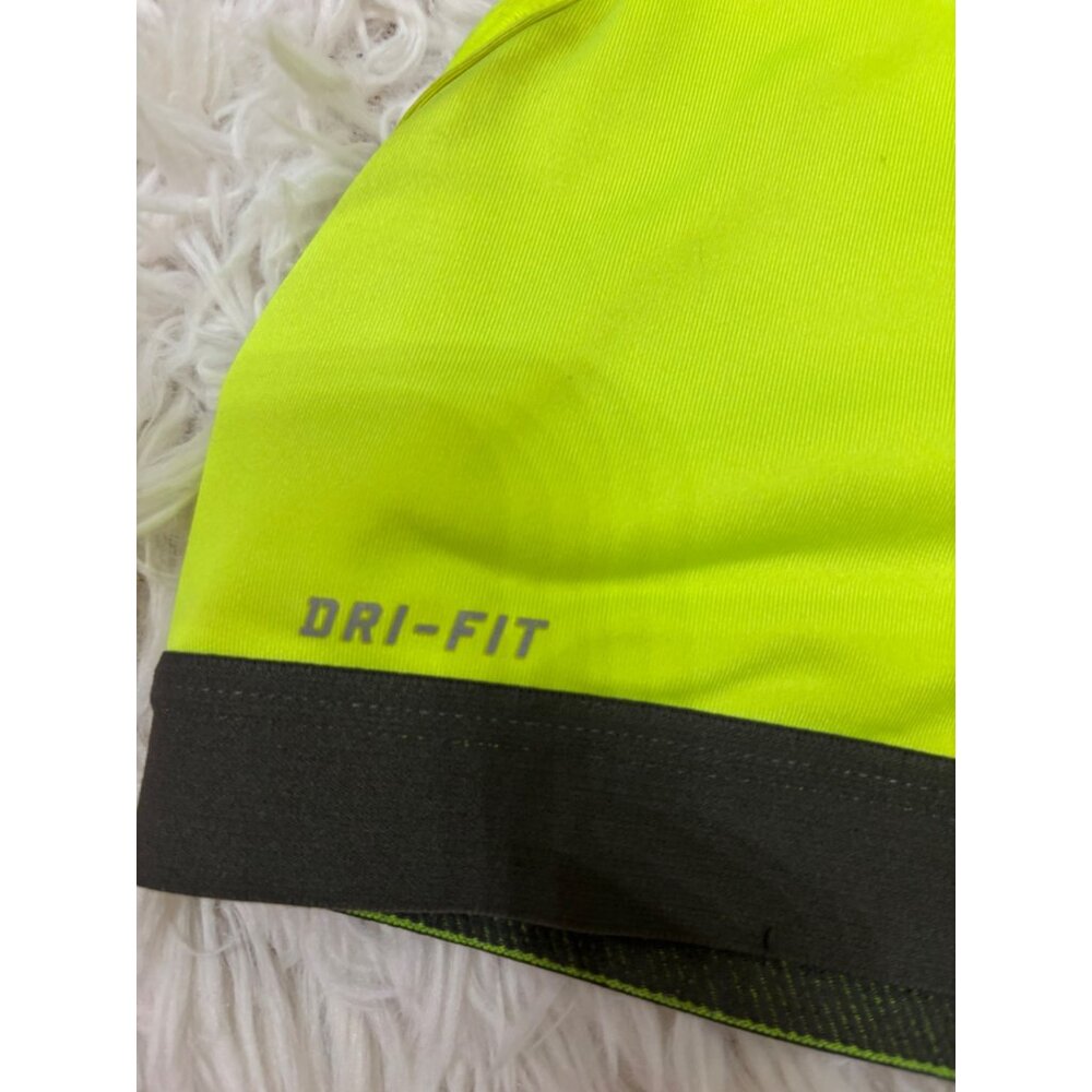 Nike Pro Dri-Fit Womens Racerback Sports Bra or Bikini Top S Neon Yellow - Picture 5 of 11